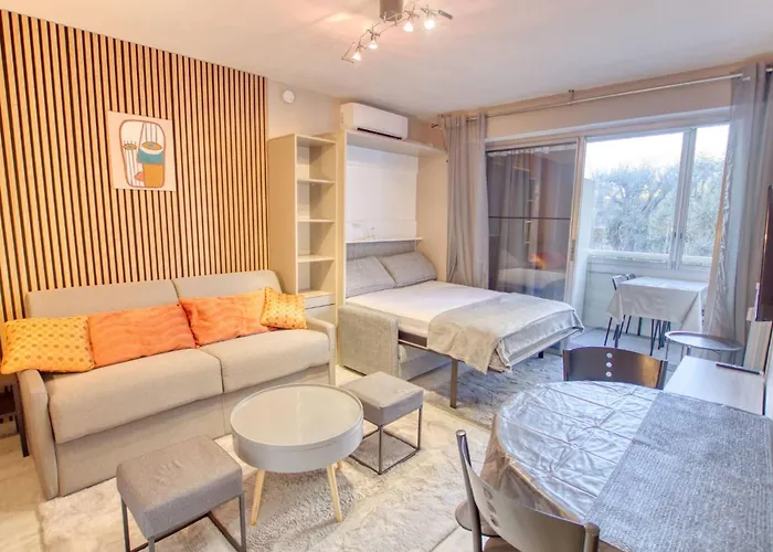 Centre - Parking Wifi Climatisation - Limestay 昂蒂布